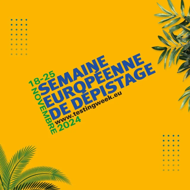 SEMAINE EUROPÉENNE DU DÉPISTAGE ✅

Á vos agendas !
La semaine prochaine, pendant la semaine européenne du dépistage (@eurotestweek ), on vous propose des dépistages rapides du VIH, de la SYPHILIS, et des HÉPATITES B et C !

➡️ GRATUIT
➡️ CONFIDENTIEL
➡️ FACILEMENT ACCESSIBLE DANS LA CAMIONNETTE DE DÉPISTAGE

📅 Entre le 19 et le 25 novembre 2024 ➡️ choisissez la date qui vous convient !

Avec @mi_health_advocacy 
#prevention #depistage #vih #Syphilis #syphilis #hepatites